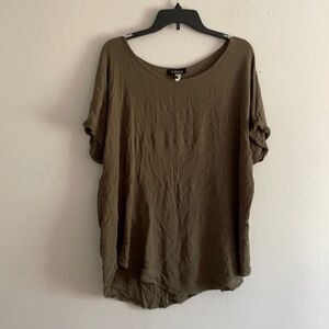 Adara olive green top.